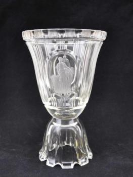 Vase - klares Glas - Josef Drahoovsk - 1925
