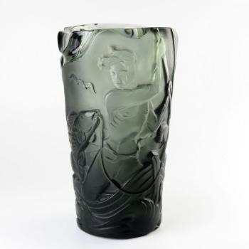 Vase - Glas - Rudolf Hlousek, Zelezný Brod, Bohemia - 1925 Vase - Glas - Rudolf Hlousek, Zelezný Brod, Bohemia - 1925