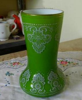 Vase - geschichteten Glas - 1930 Vase - geschichteten Glas - 1930