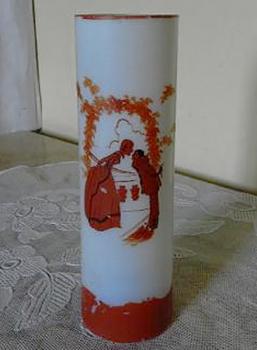 Vase - weißes Porzellan - 1930 Vase - weißes Porzellan - 1930