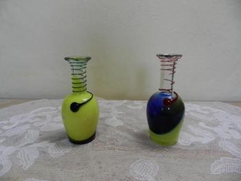 Zwei Vasen - Glas - 1930 Zwei Vasen - Glas - 1930