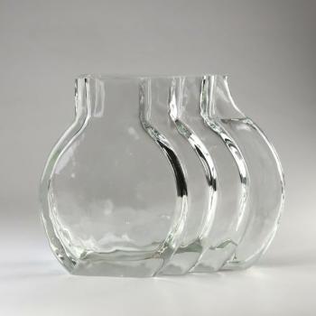Vase - klares Glas - 1990 Vase - klares Glas - 1990
