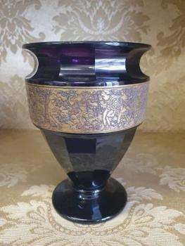 Vase - Glasviolett - Moser - 1930 Vase - Glasviolett - Moser - 1930