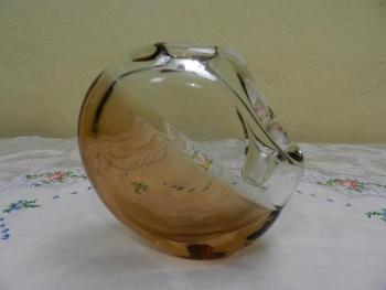 Vase - Glas, handgemachte Glas - 1976 Vase - Glas, handgemachte Glas - 1976