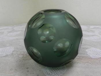 Vase - Glas, grünes Glas - 1950 Vase - Glas, grünes Glas - 1950