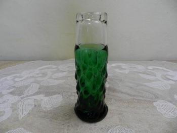 Vase - Glas, grünes Glas - Ladislav Paleèek, Škrdlovice - 1976 Vase - Glas, grünes Glas - Ladislav Paleèek, Škrdlovice - 1976