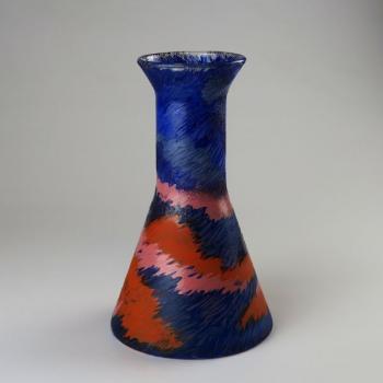 Vase - klares Glas - 1980 Vase - klares Glas - 1980
