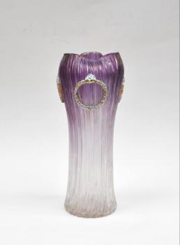 Vase - Irisierend Glas - Loetz Bohemia, decor Texas Empire - 1905