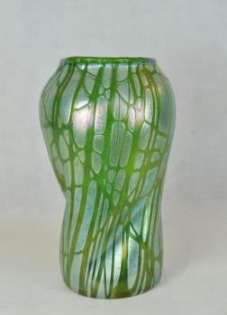 Vase - Irisierend Glas, grünes Glas - Loetz - 1910
