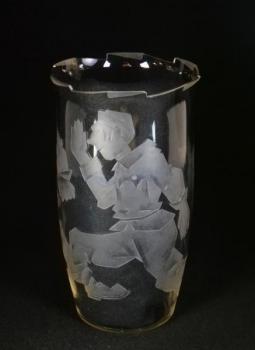 Vase - geschliffenes Glas, klares Glas - Ladislav Přenosil - 1925
