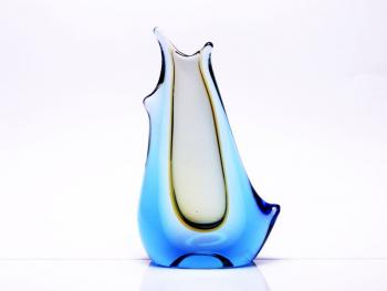 Vase - geschichteten Glas, handgemachte Glas - Frantiek Zemek (1913-1960) - 1957