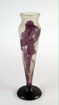 Vase - geätztes Glas, geschichteten Glas - Gallé - Nancy - 1910